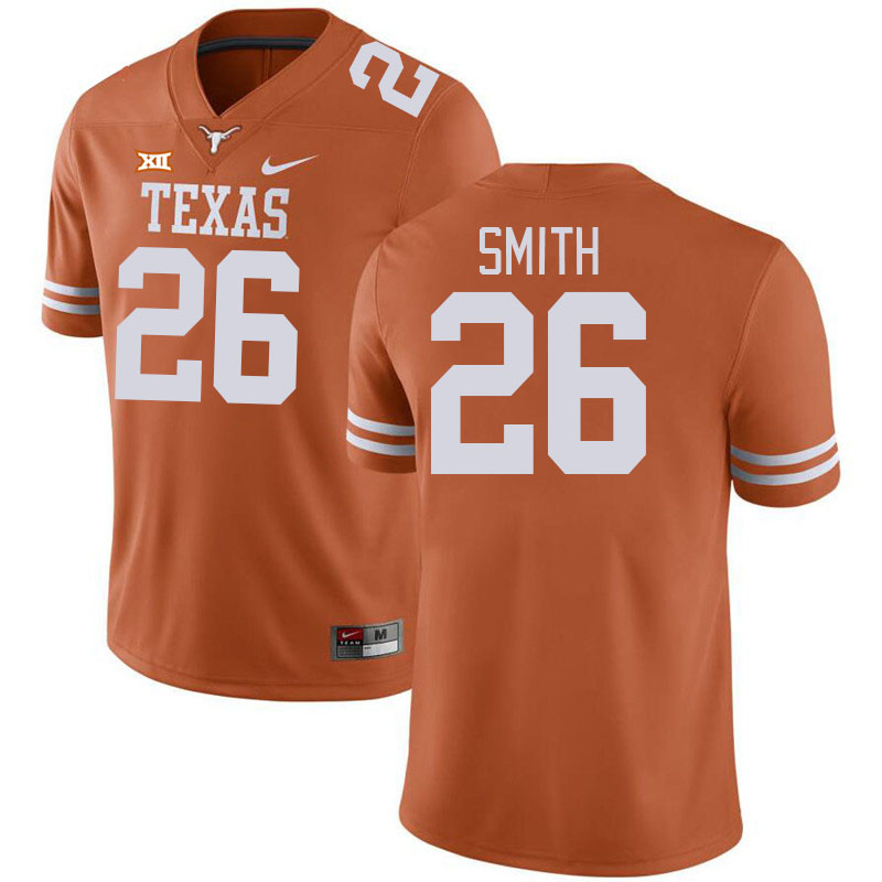 Men #26 Ty'Anthony Smith Texas Longhorns College Football Jerseys Stitched-Orange